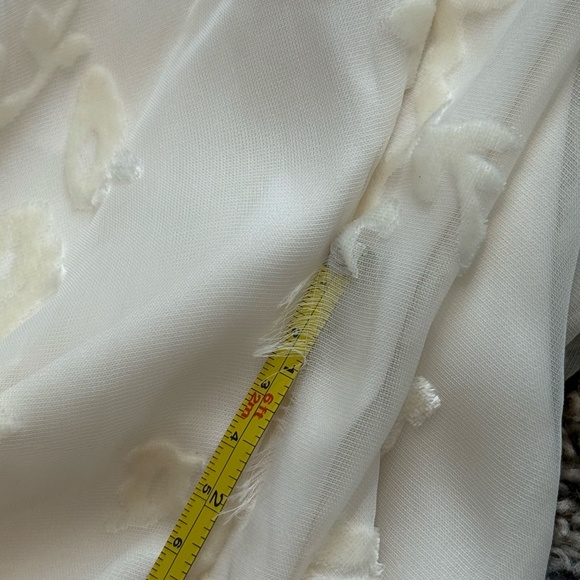 Meshki Women's XS Erika Burnout Velvet Ivory Dress - Picture 8 of 8